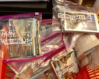 Lots of Old Postcards - Some Mailed & Some Never Used. Also Old Slides and a Slide Viewer.