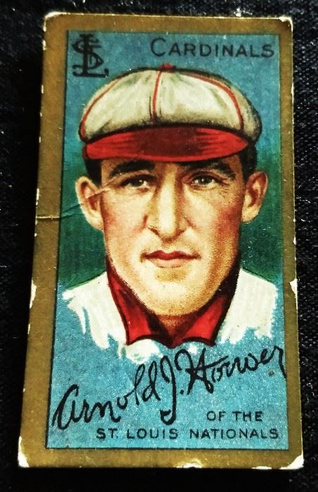 Antique Hassan Tobacco Baseball Trading Card- Arnold Hauser (St. Louis Nationals)
