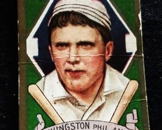 Antique Sweet Caporal Tobacco Baseball Trading Card- Patrick J. Livingston (Philadelphia Athletics)