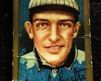 Antique Hassan Tobacco Baseball Trading Card- Frank M. Schulte (Chicago Cubs)