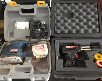 Ryobi Sander and Craftsman Soldering Gun