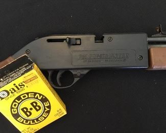 Rifle close up with B-B’s.