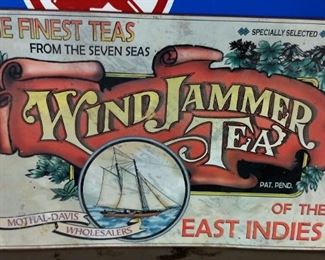 WindJammer Tea Tin Sign