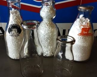 Vintage Milk Bottles