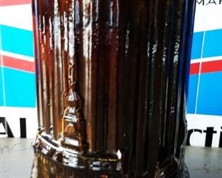 Vintage McCoy Umbrella Stand with Philadelphia Theme