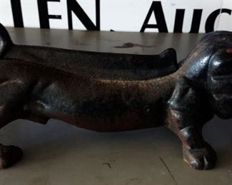 Vintage Cast Iron Dachsund Foot Scraper