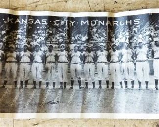 Vintage Kansas City Monarchs Negro Baseball Team Photograph