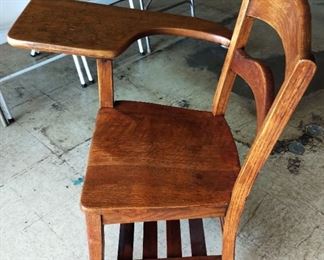 Vintage Wood School Desk