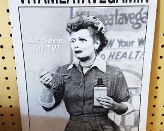"Vitameatavegamin" Tin Sign