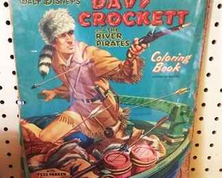 Vintage Davy Crockett Coloring Book
