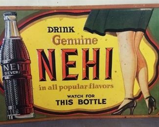 "Nehi" Tin Sign