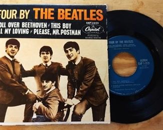 Original Beatles Capitol Records EP "Four by the Beatles"