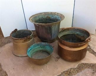 copper planters
