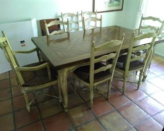karges french provincial dining set