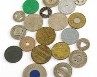 lot of vintage tokens