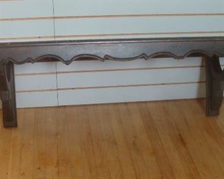 SOLD - Substantial 60" L.  French Country Wall Shelf