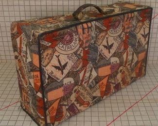 Tapestry Travel Theme Weekend Suitcase