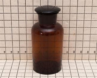 Amber Glass Apothecary Jar, 1 of 2
