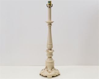  Ivory Tole Metal Lamp