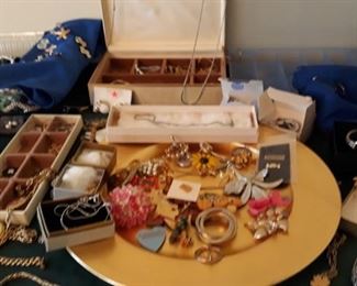 clipon earrings and brooches