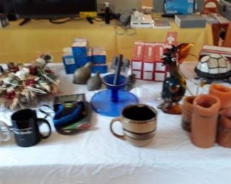 cups and misc decor