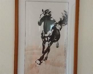 beautiful original framed art from Japan