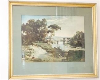 1. After COROT, Reprint of Landscape, The Claudian Acqueduct