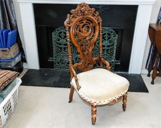 4. Antique Victorian Side Chair