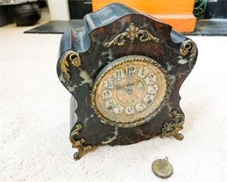12. 19th century Mantel Clock