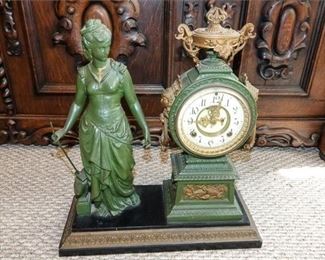 45. Antique Ansonia Mantel Clock