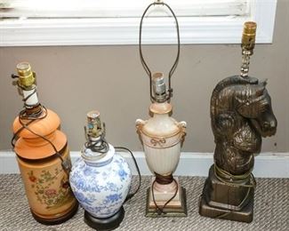 47. Group Lot of Table Lamps