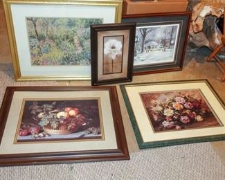 58. Group Lot of Five 5 Works of Art