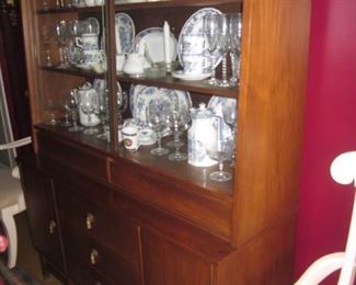 Lane Mid-Century China Cabinet And all The Contents