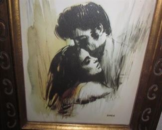 Sandu Liberman Watercolor Lithograph