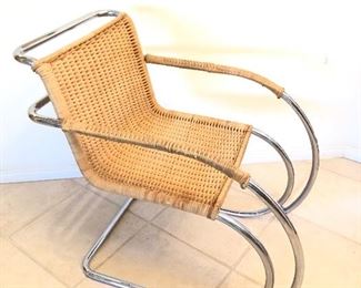 1 Ludwig Mies Van Der Rohe MR 20 Bauhaus Cane Chair 
