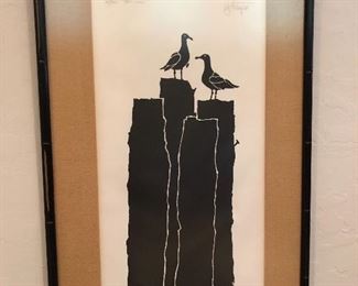 Two Gulls 28/300 Framed Print