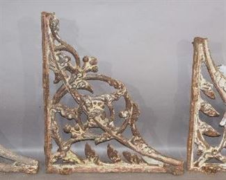 Set of Three Cast Iron Brackets