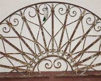 19th Century Wrought Iron Transom