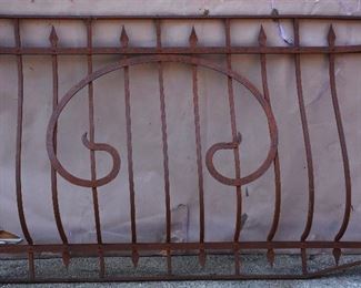 French Louis XVI Style Wrought Iron Balcony