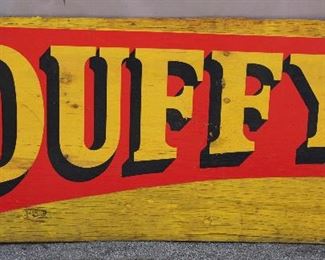 "Duffy" Crane Wooden Sign
