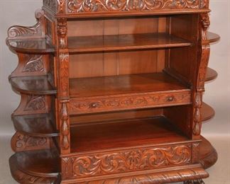 Unusual Turn of the Century Cherrywood style Cabinet