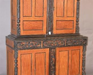Indo-Portuguese Satinwood & Ebony Cupboard