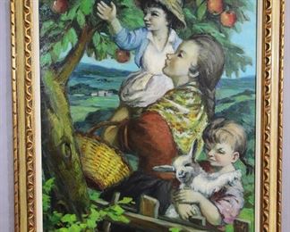 Apple Tree Oil on Canvas by Fanganelli
