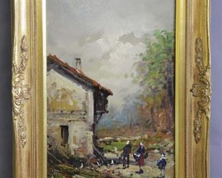 Landscape Oil on Canvas by Luetti