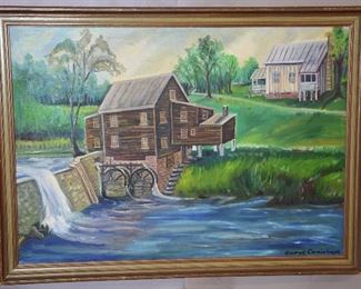 Landscape of George Carmichael Oil on Canvas