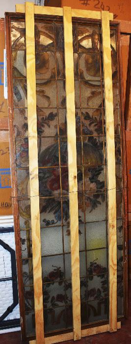 French Louis XV Stain Glass Window