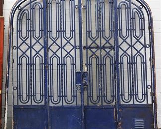 French art Deco Style Wrought Iron Gate