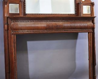 Asthetic Movement Cherrywood Fireplace Mantel