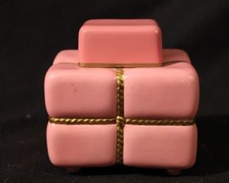 Christopher Dresser tea caddy by Mintons