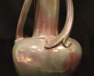 Large Alphonse Cytere Rambersville Art Nouveau pottey vase